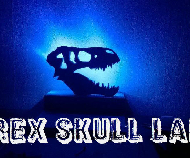 How to make T-rex Skull Lamp