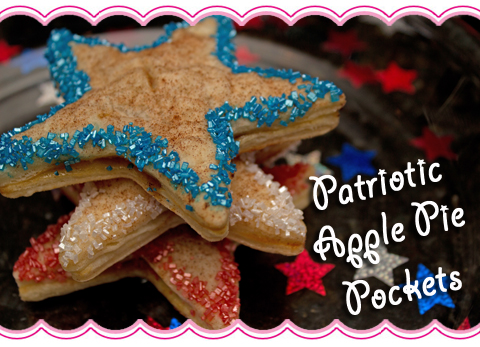 Patriotic Apple Pie Pockets