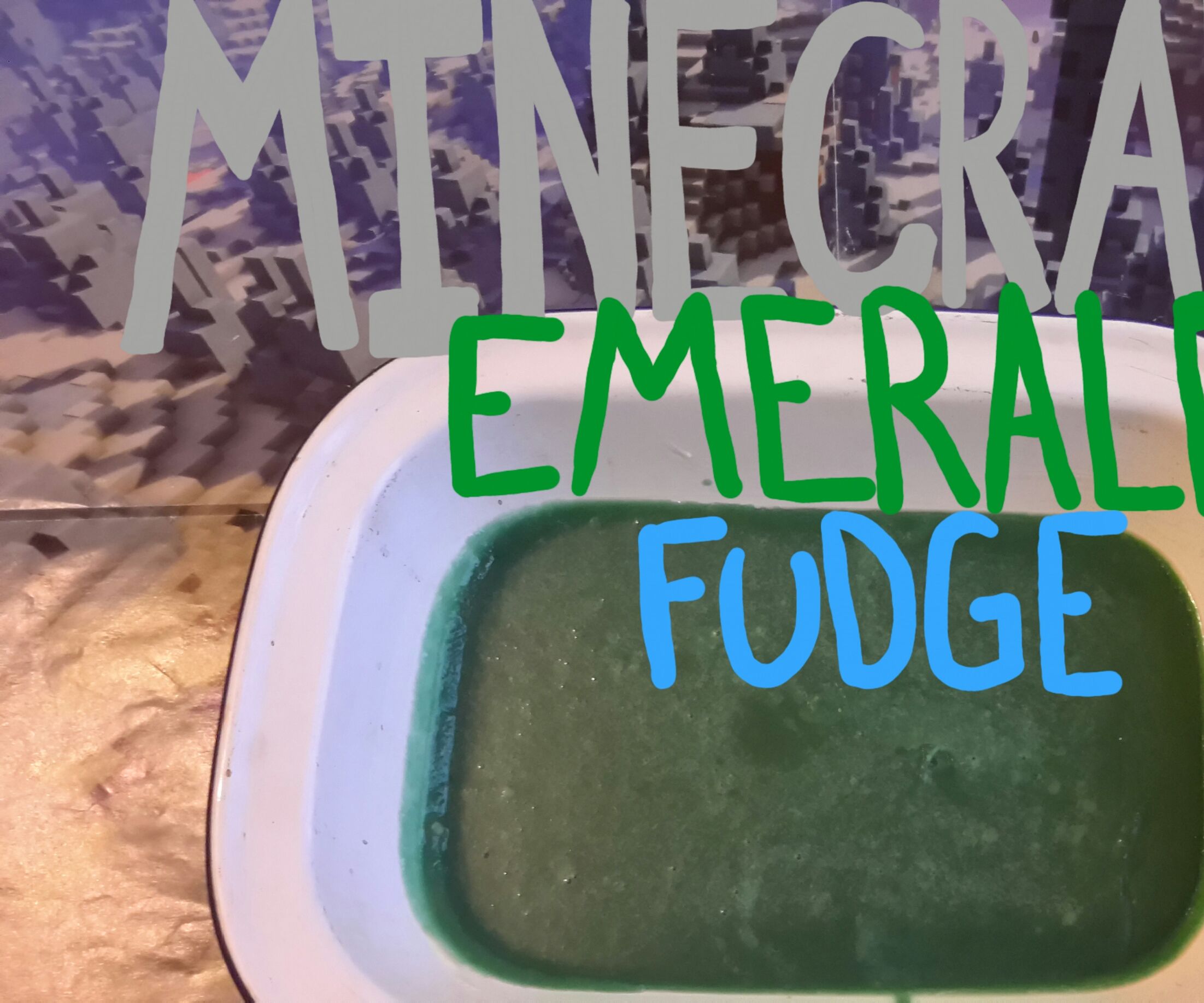 Minecraft Emerald Fudge Blocks!