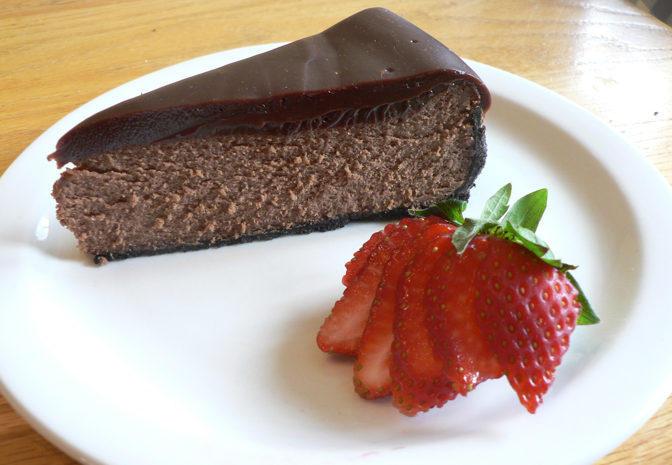 Double Chocolate Cheesecake With Chocolate Ganache