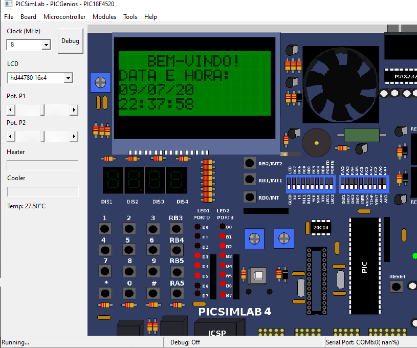 Projeto De Um Controlador De Temperatura PID Utilizando MPLABX IDE E PICsimLab