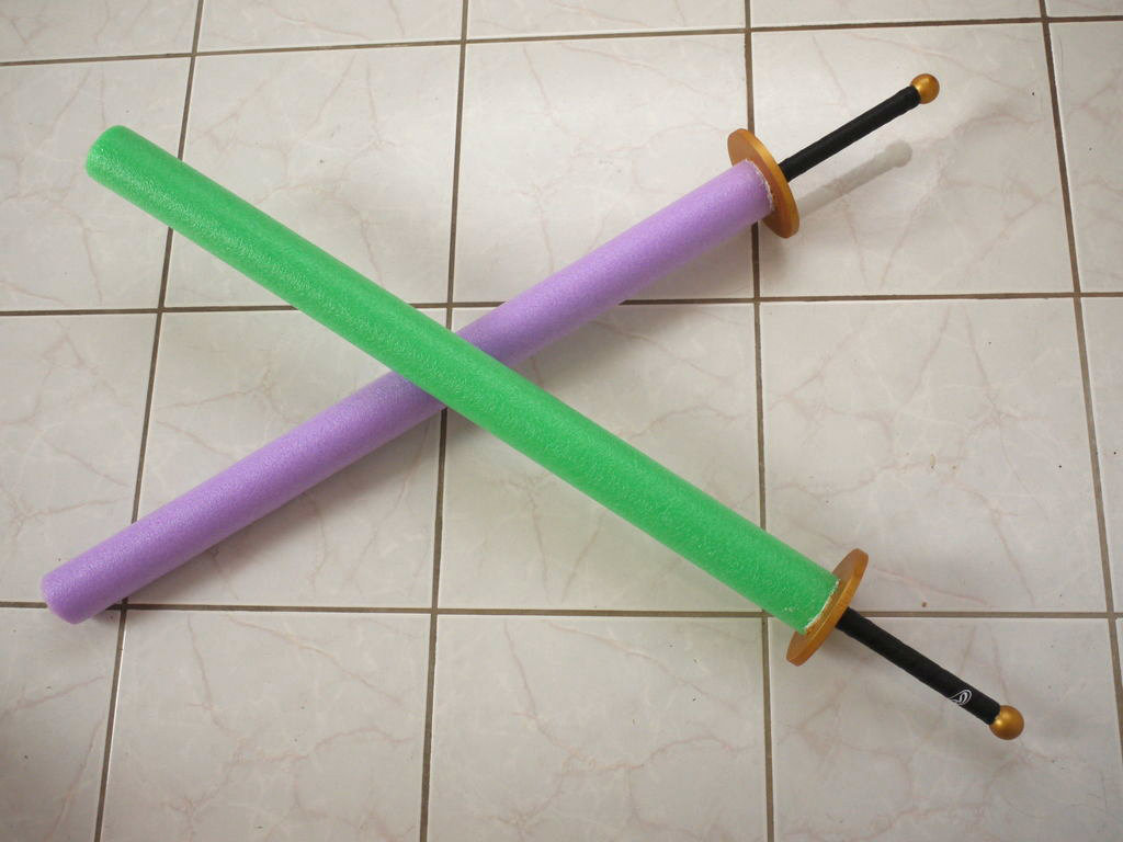 Foam Covered Wooden Swords