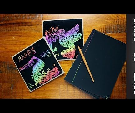 DIY Faux Quilling Scratch Paper Cards | Craft of Giving
