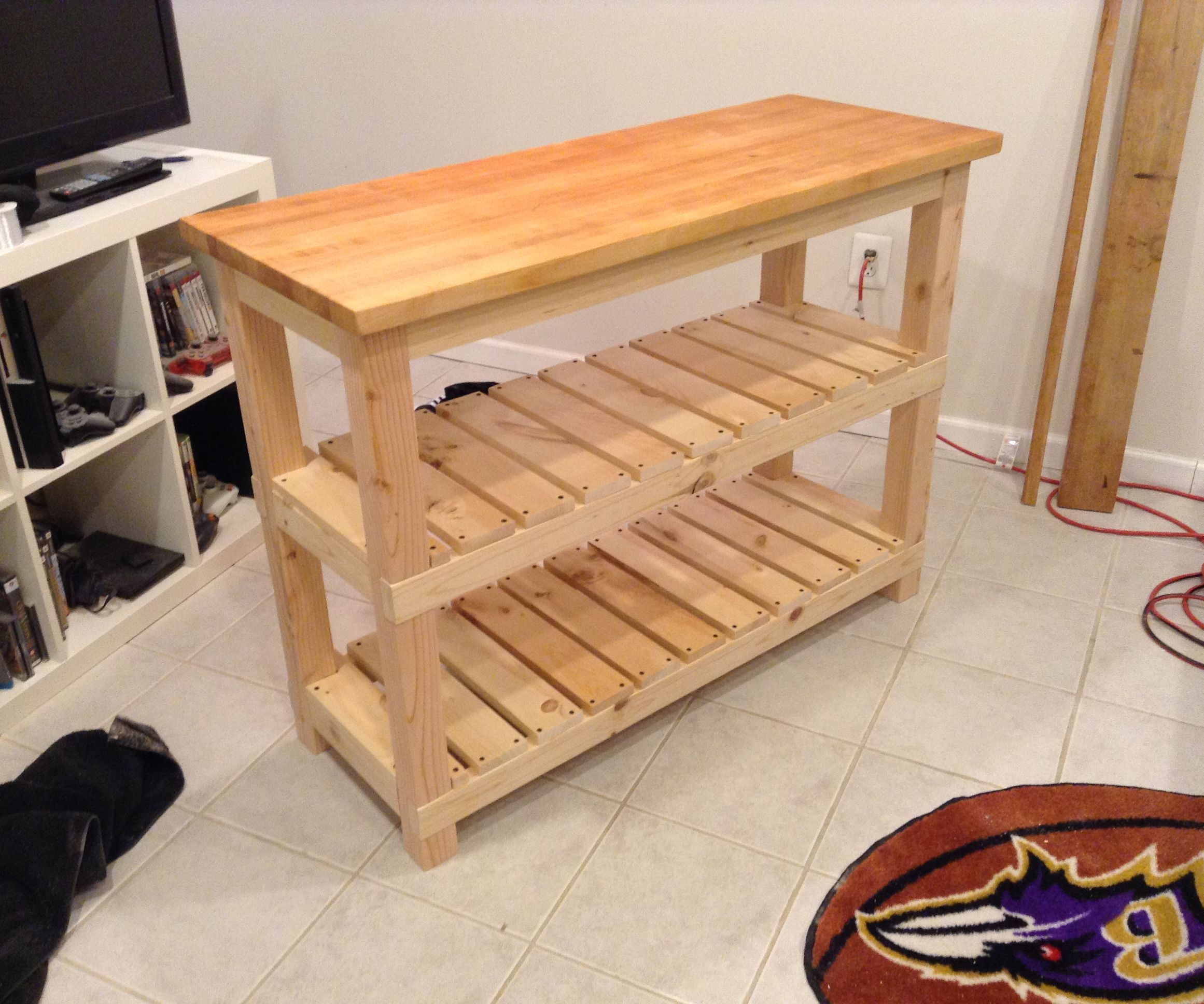 DIY Butcher Block Kitchen Island