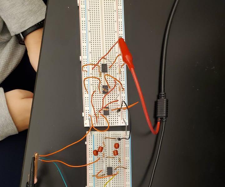 ECG Filter With Blinking LED