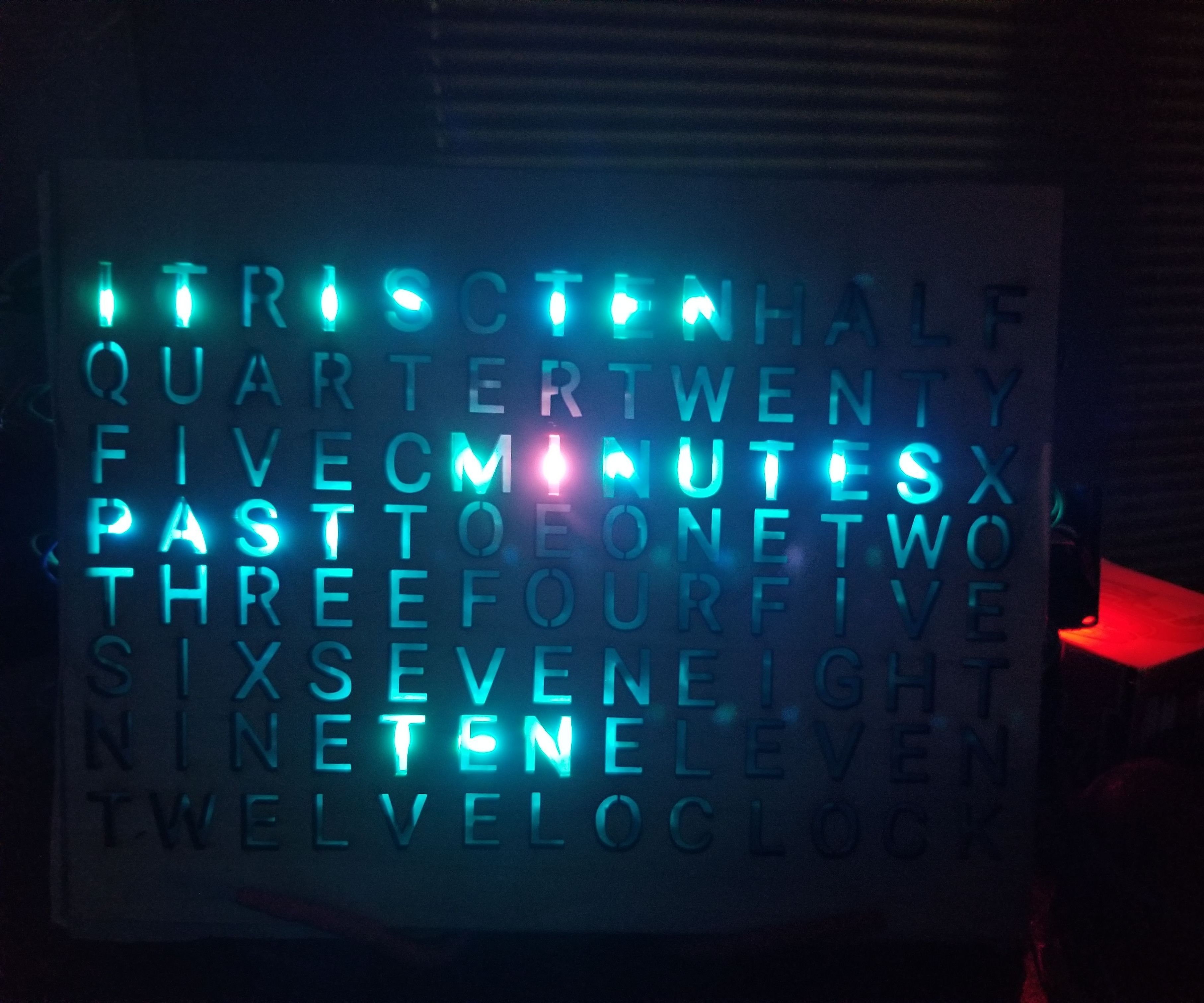 IEEE WORD CLOCK PROJECT