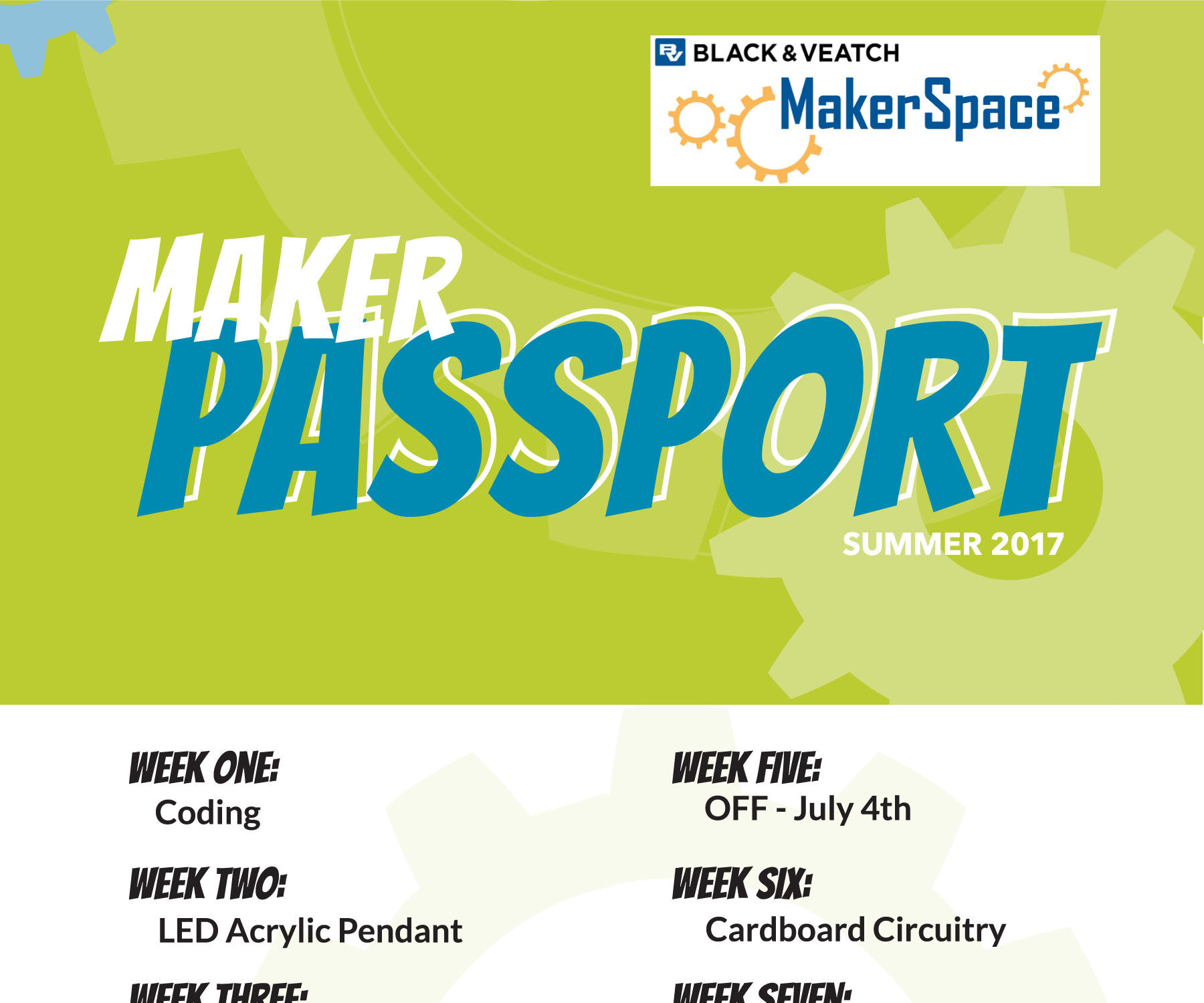 Summer Maker Passport Program 2017