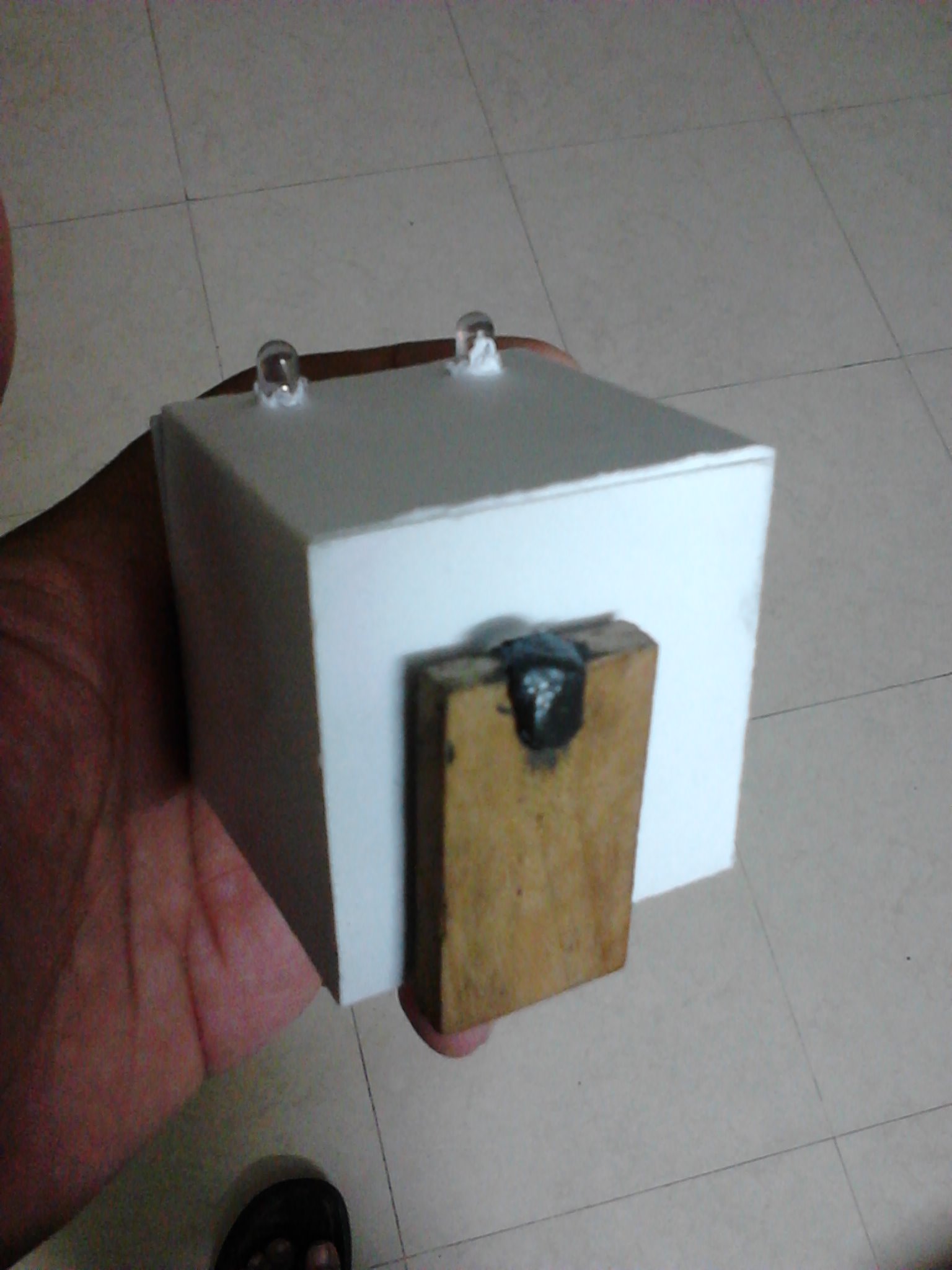Hand crank desktop toyorch from junk around the house