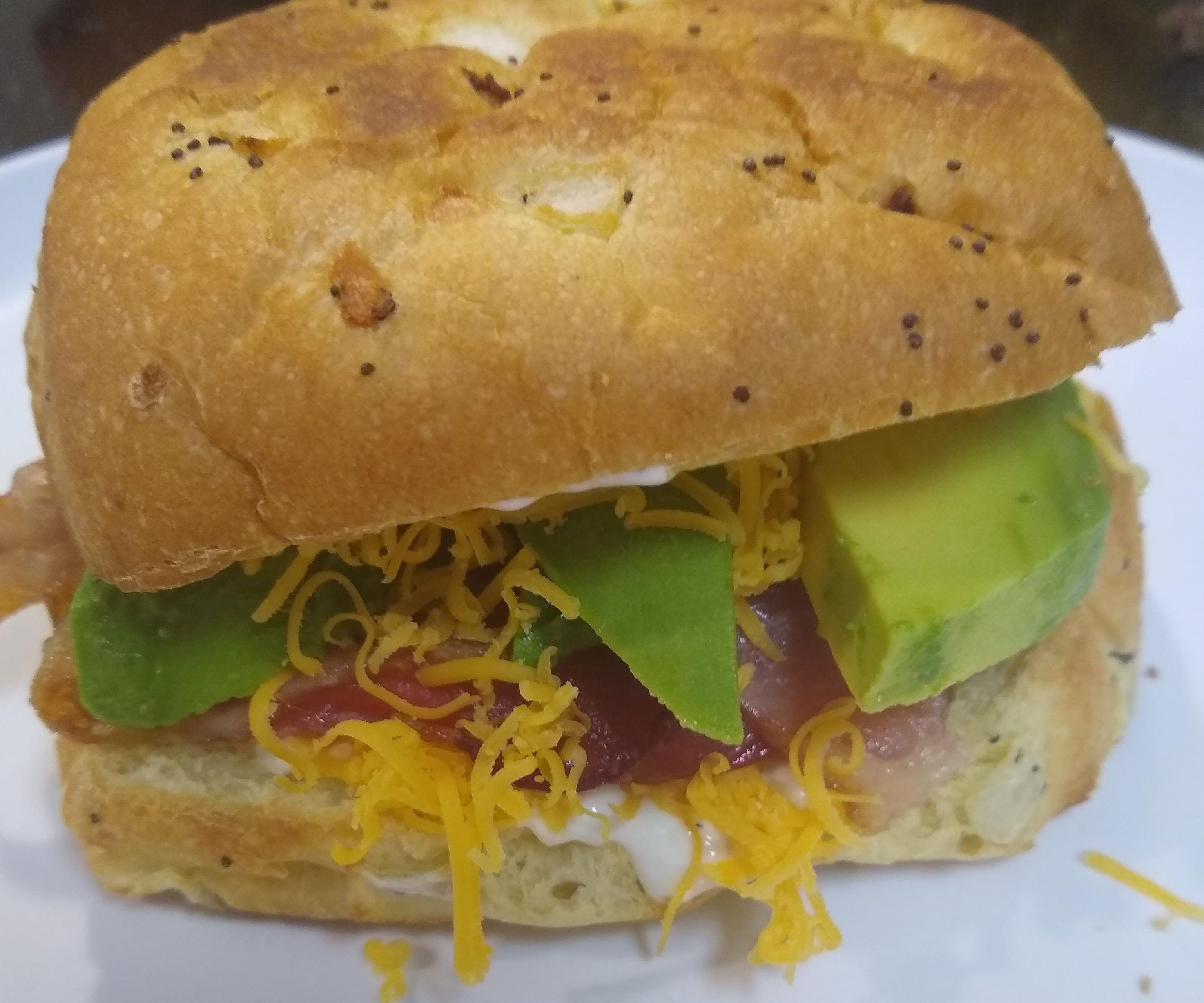 ABC Sandwich With Homemade Garlic Habanero Aoli