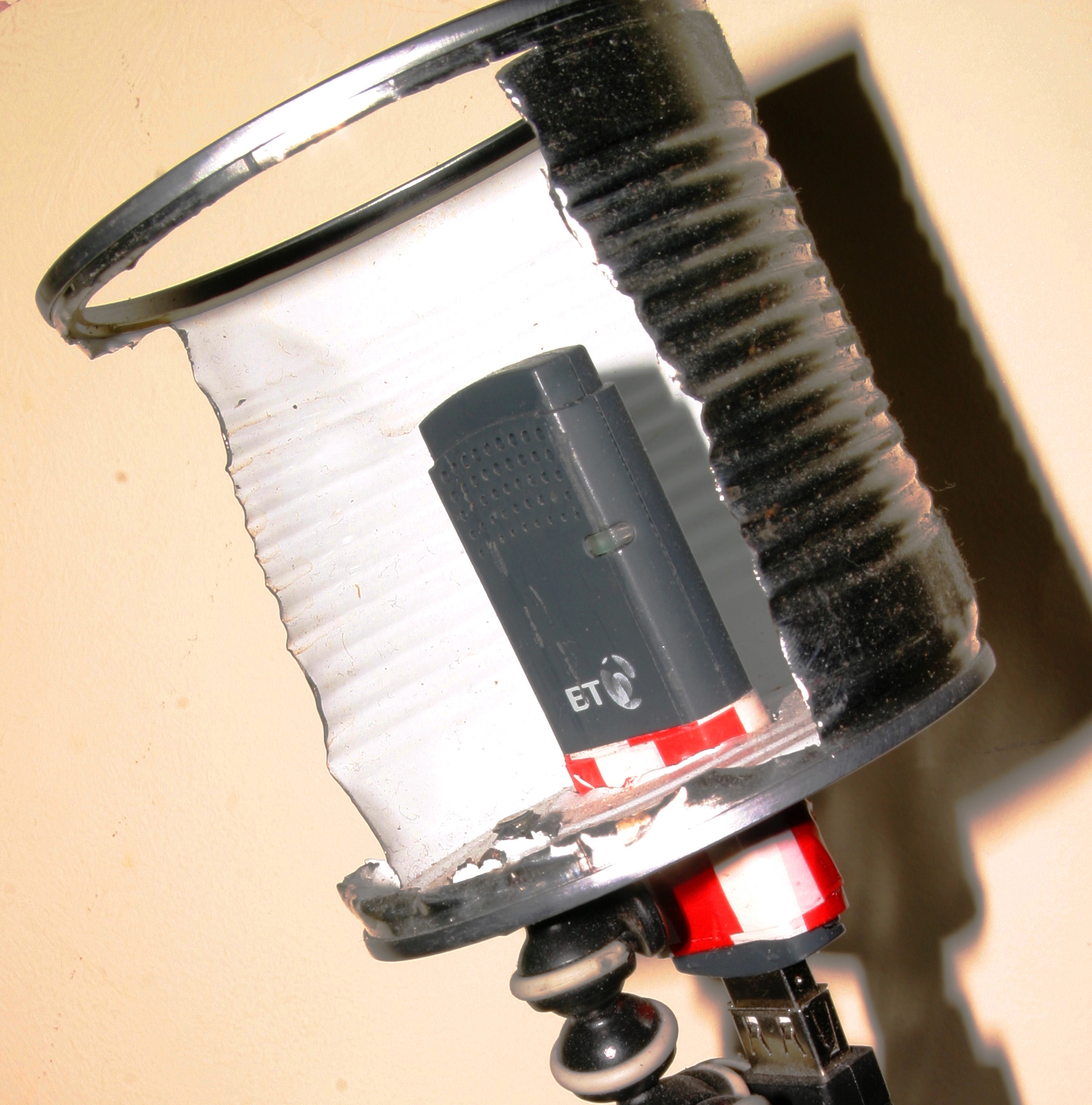 Quick and dirty USB wifi dongle waveguide