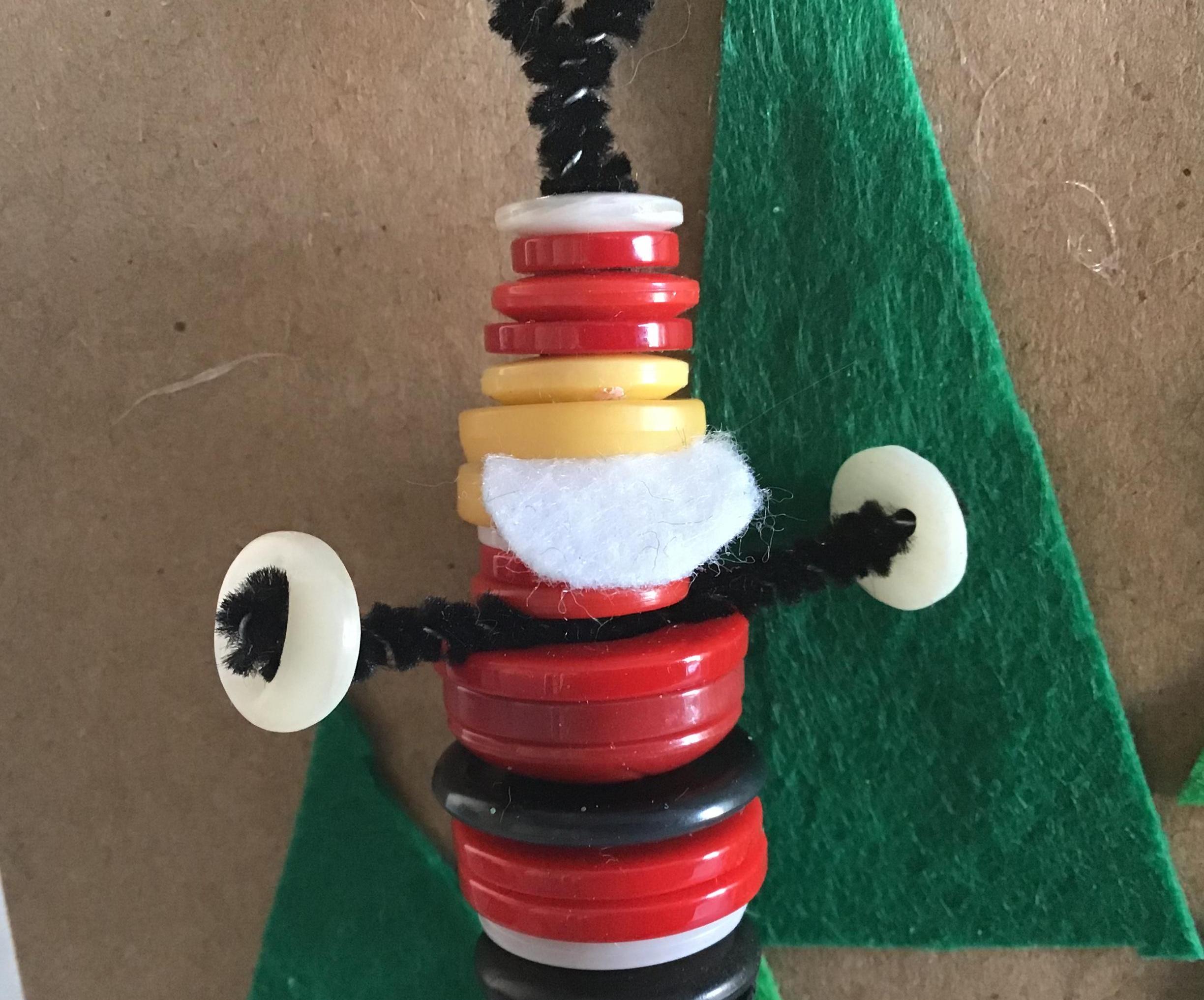 Button Christmas Ornaments