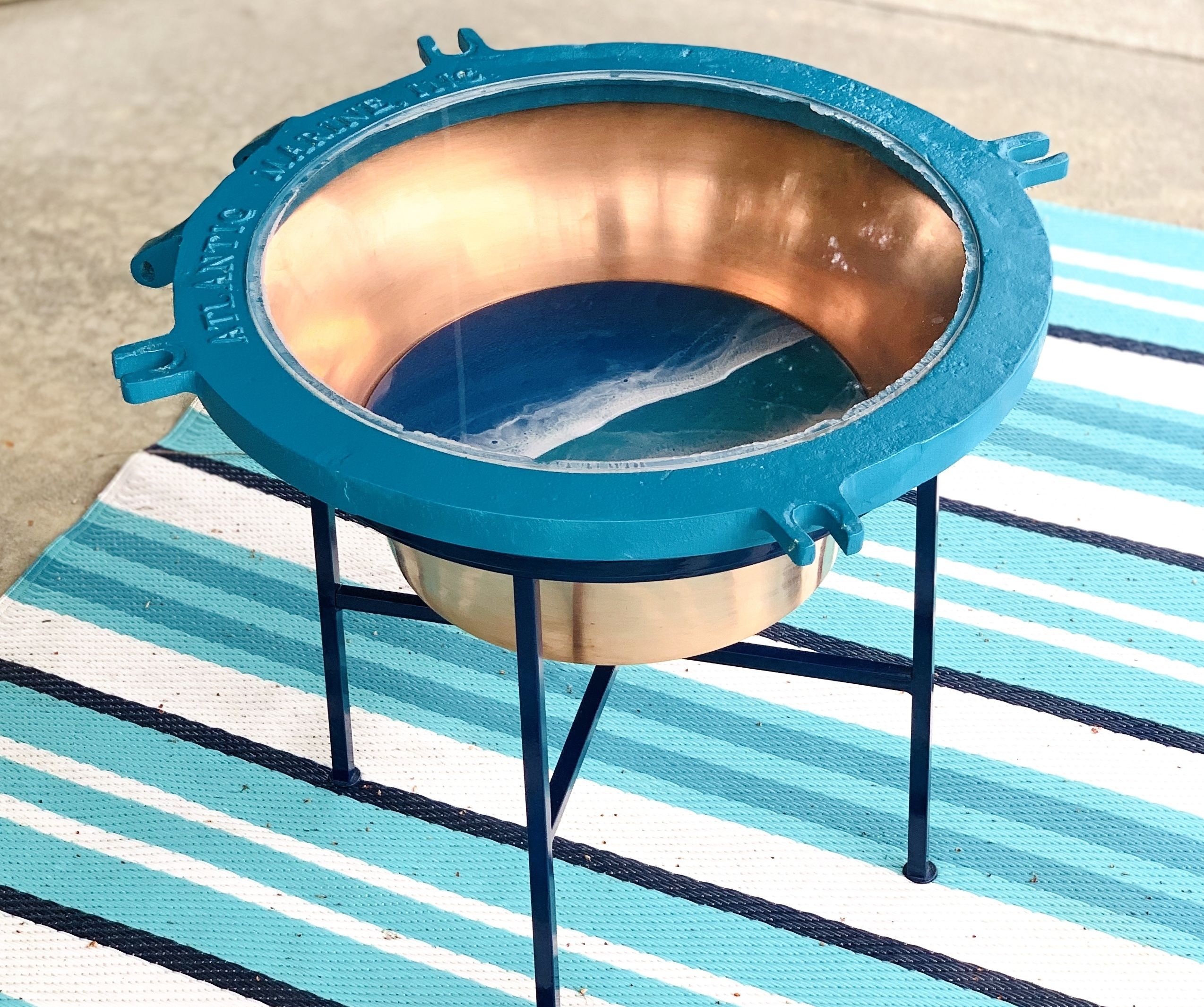 Make a Porthole Table - Cool Outdoor Decor!