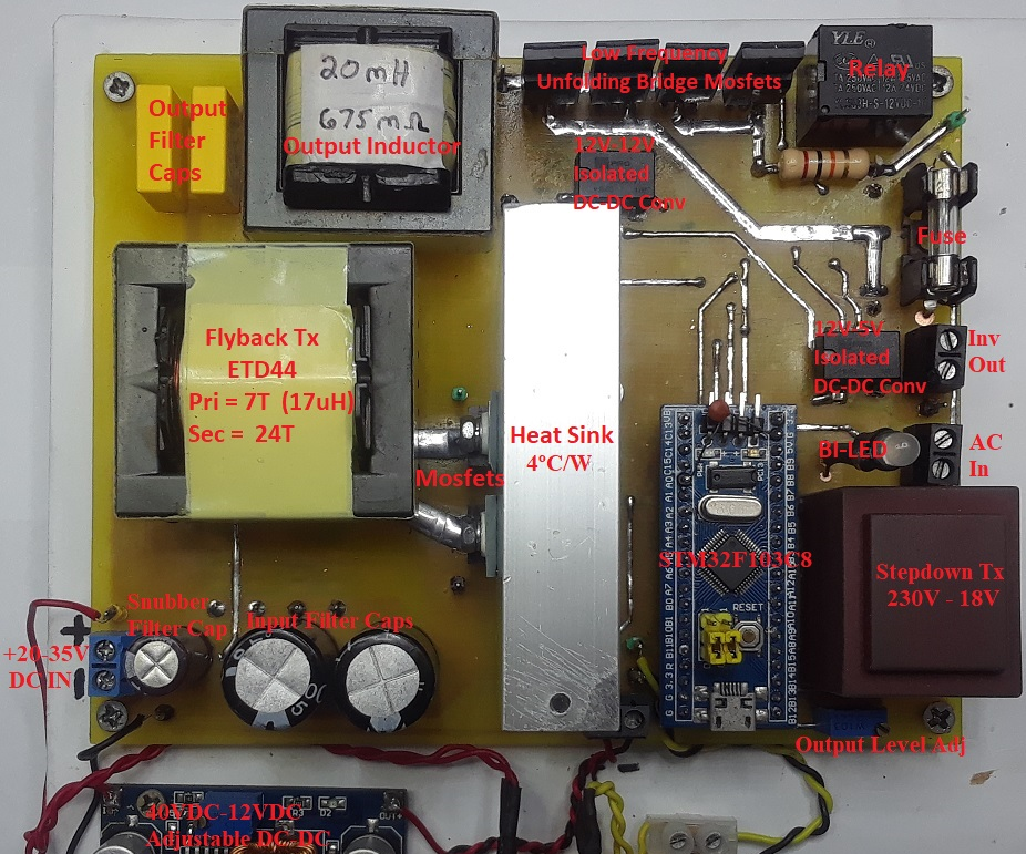 100W Solar Flyback Grid-Tie Inverter (Part1)