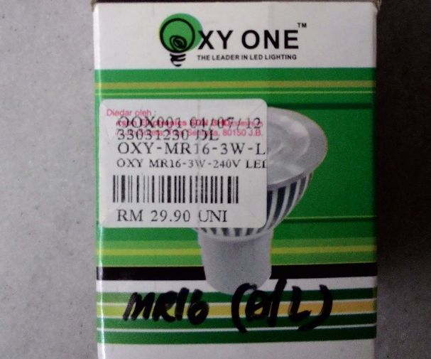 LED flashlight made from AC sport light