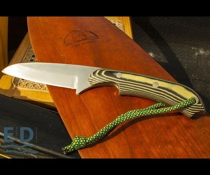 Making a bushcraft knife for canoeing
