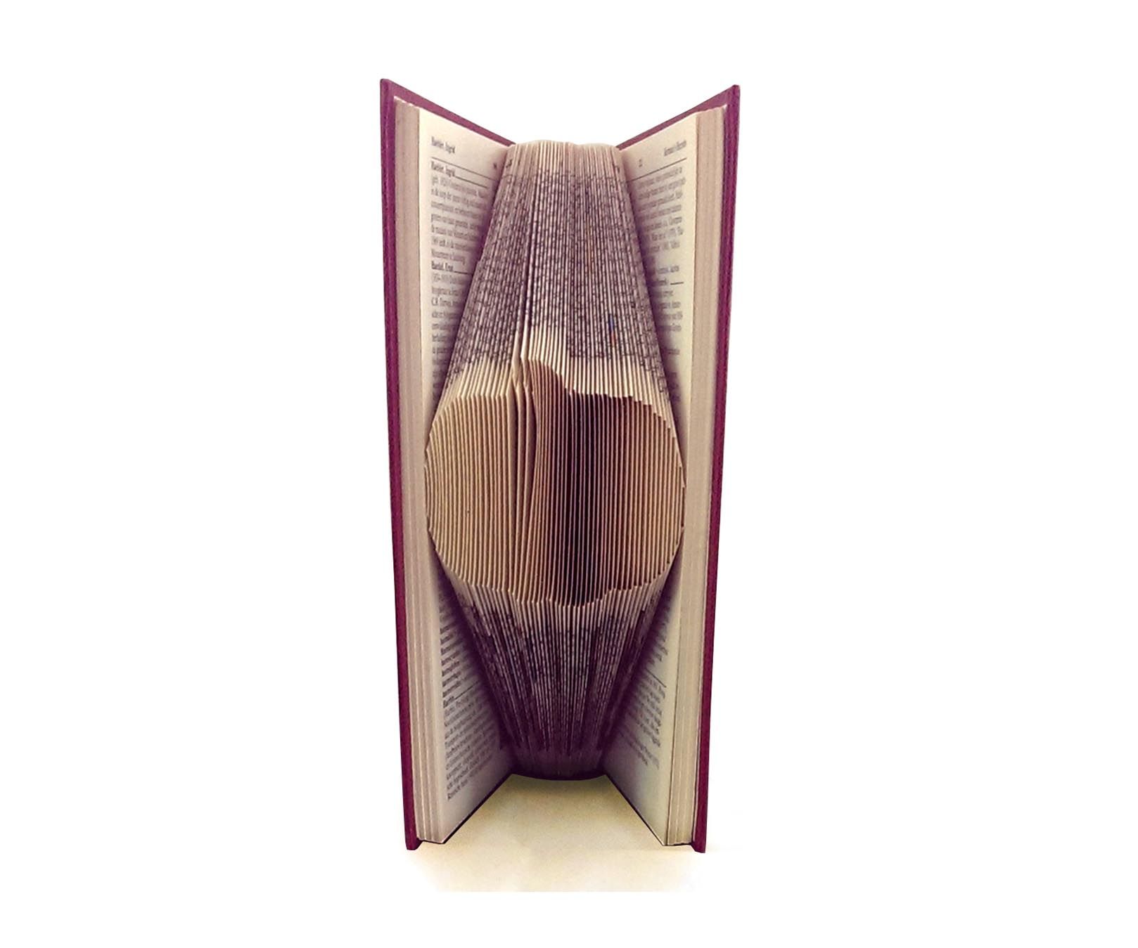 Halloween Decor - Folded Book Art - Simple Pumpkin