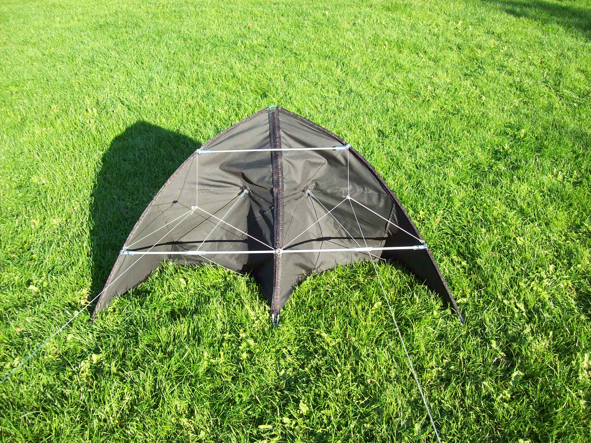 Build a delta kite from an umbrella
