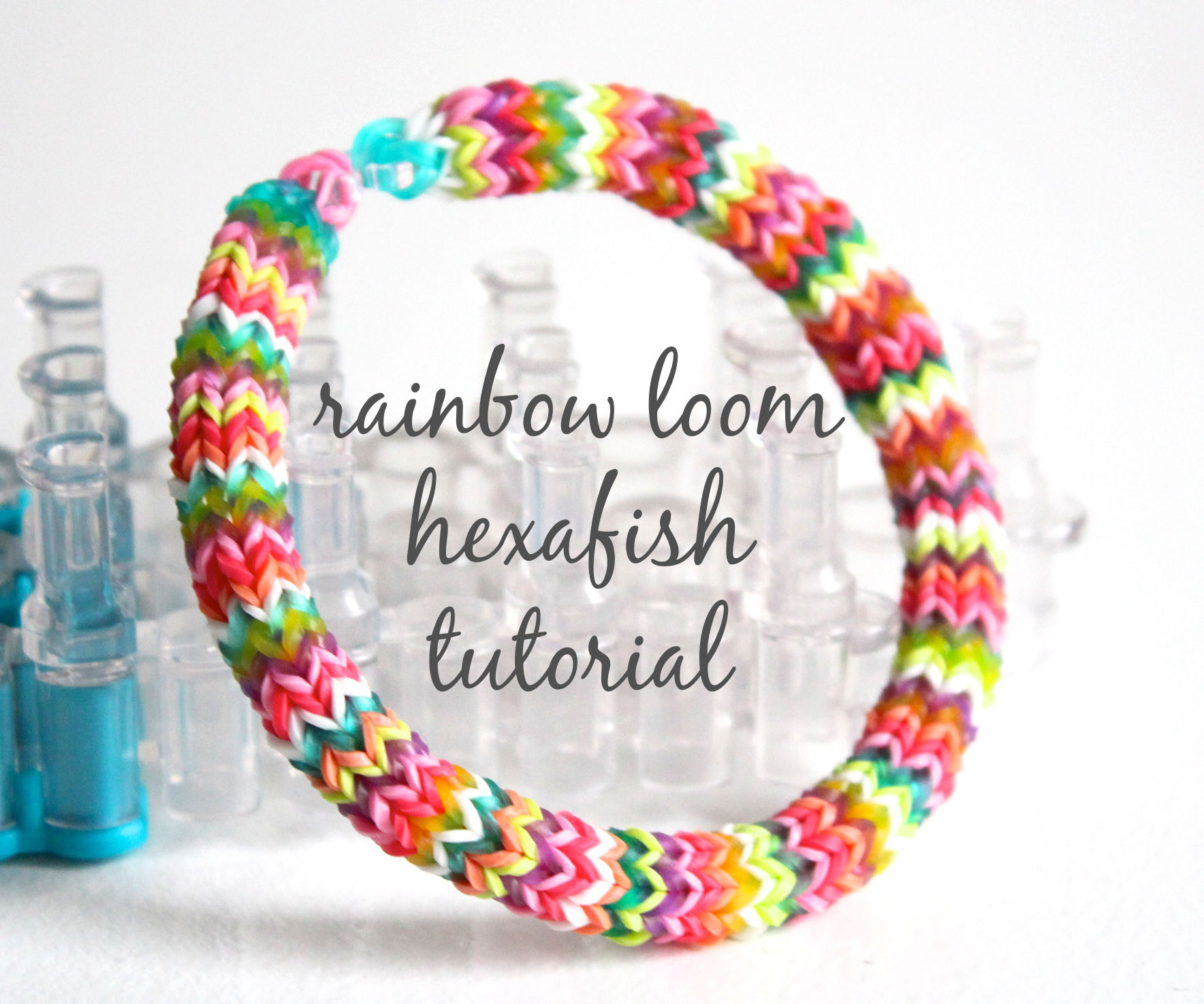 Hexafish Rainbow Loom Bracelet