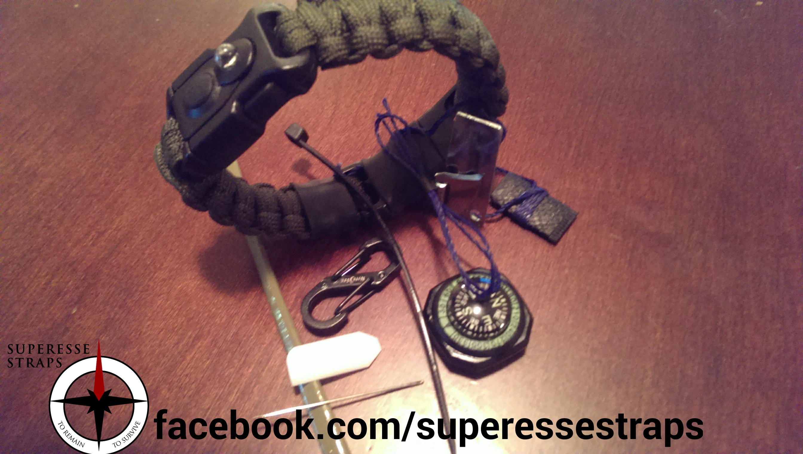 Paracord Bracelet with Survival Kit: Design your on emergency Bug Out Bracelet outfitted with a first aid kit, fire starter, fishing supplies, tools, compass, knife, and more.