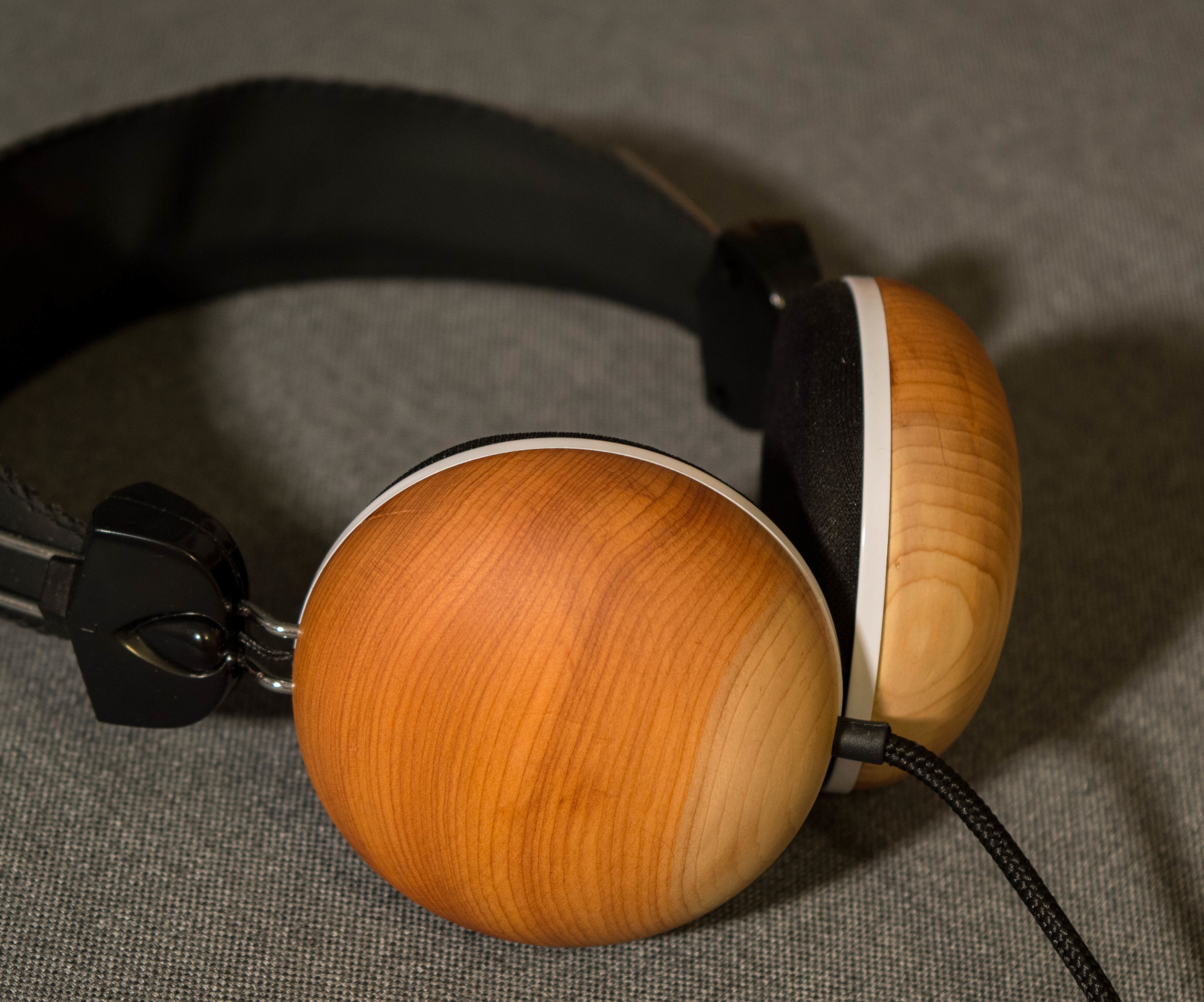 Homemade Wooden Headphones