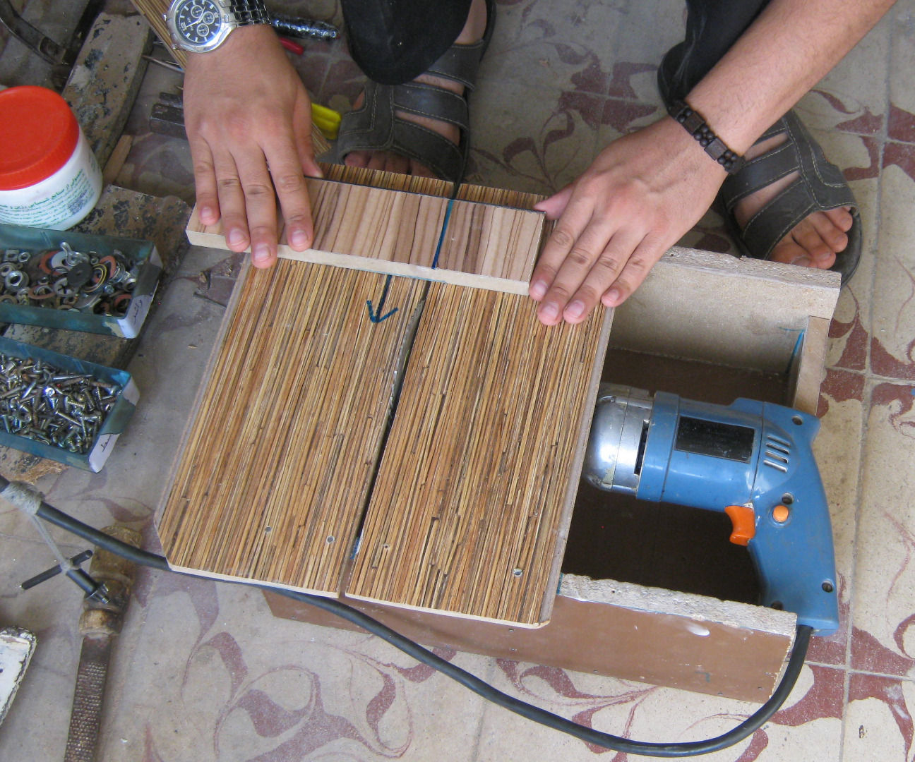 cut wood and metal with drill