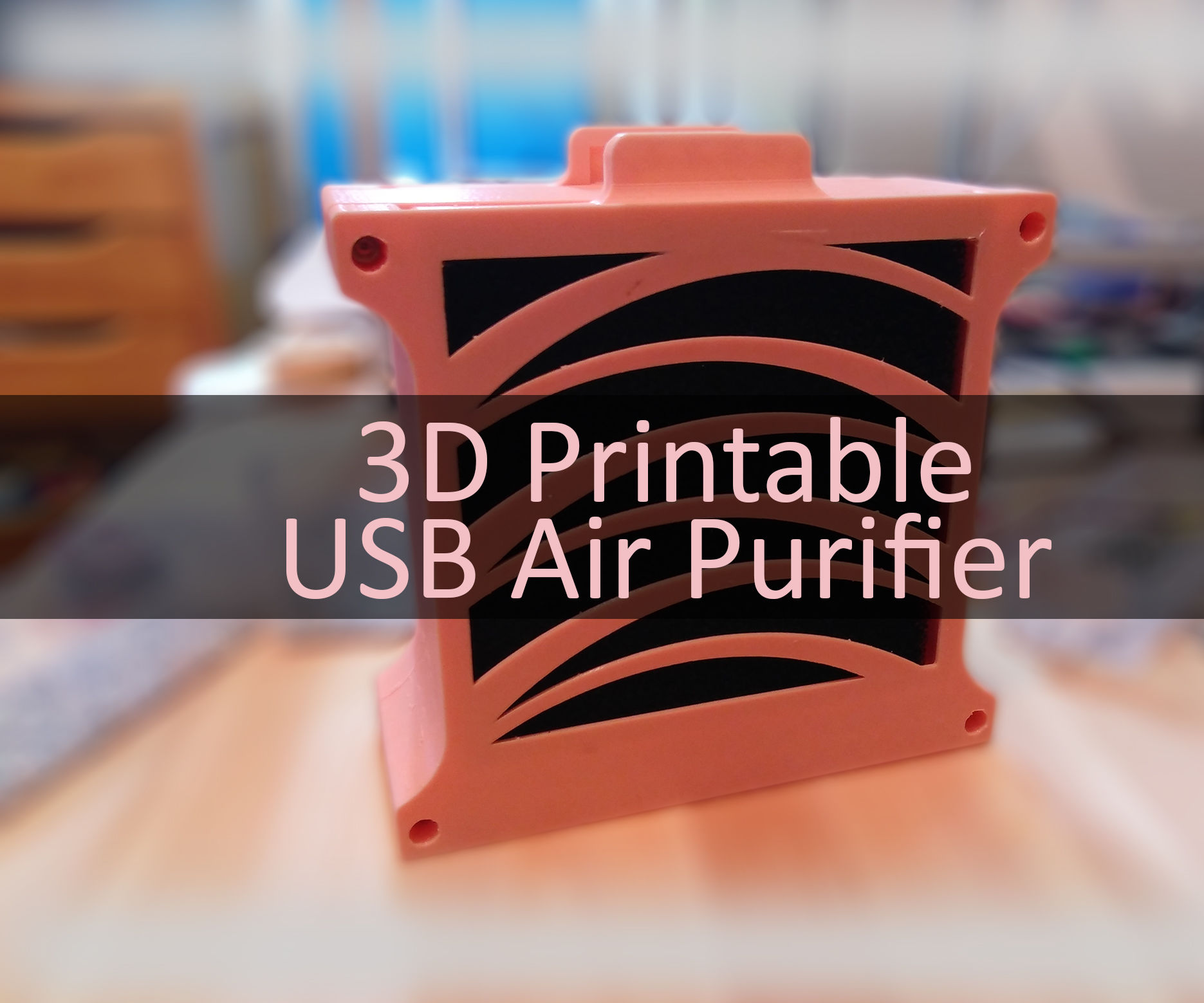 3D Printable USB Air Purifier / Fumes Extractor