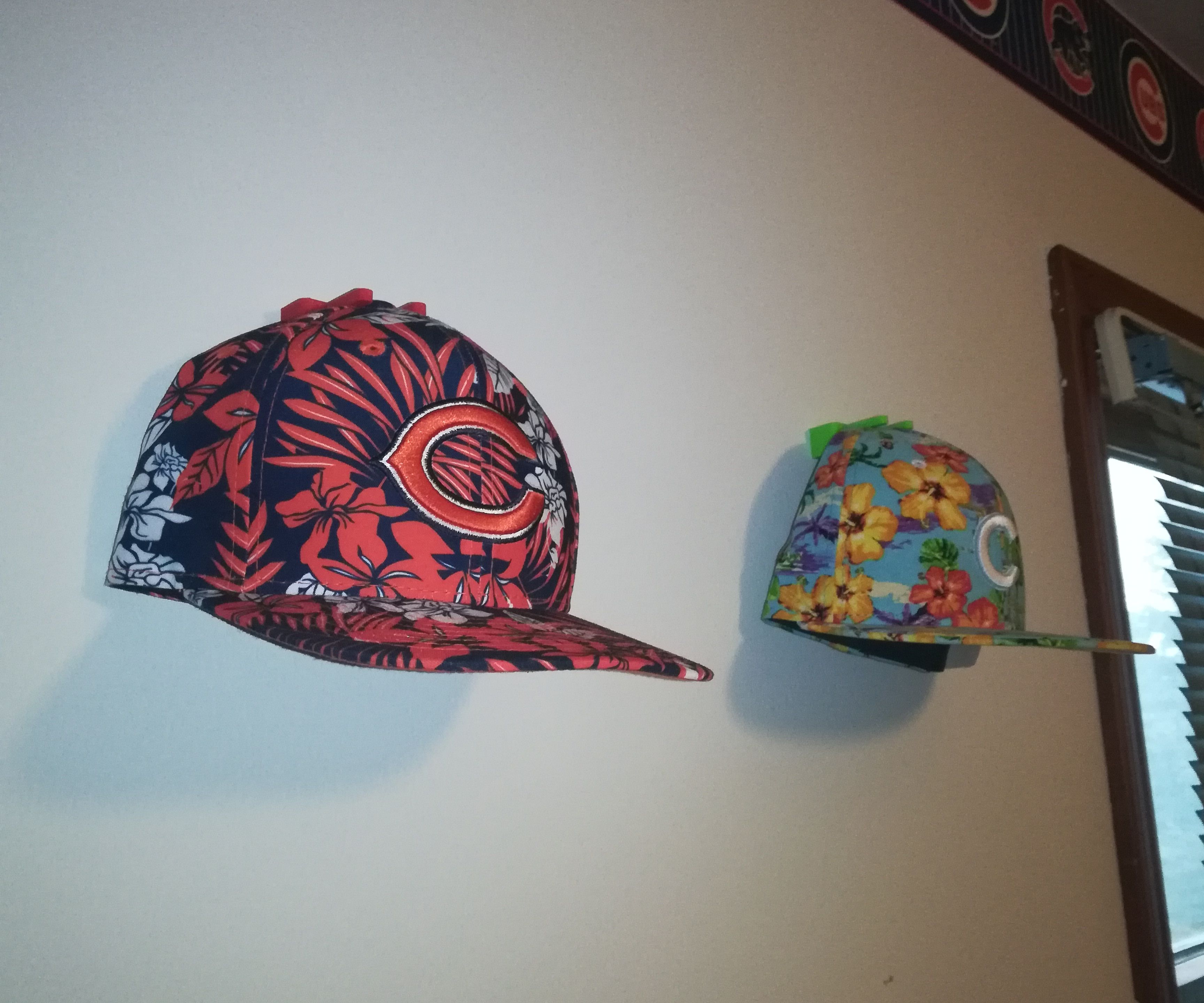 3D Printed Wall Mounted Hat Display