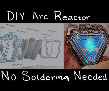 3d Printed Endgame Arc Reactor (Movie Accurate and Wearable)