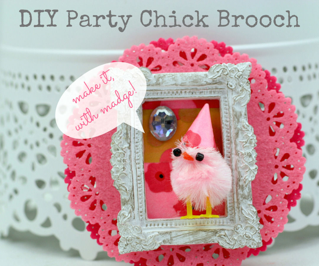 DIY Party Chick Pin