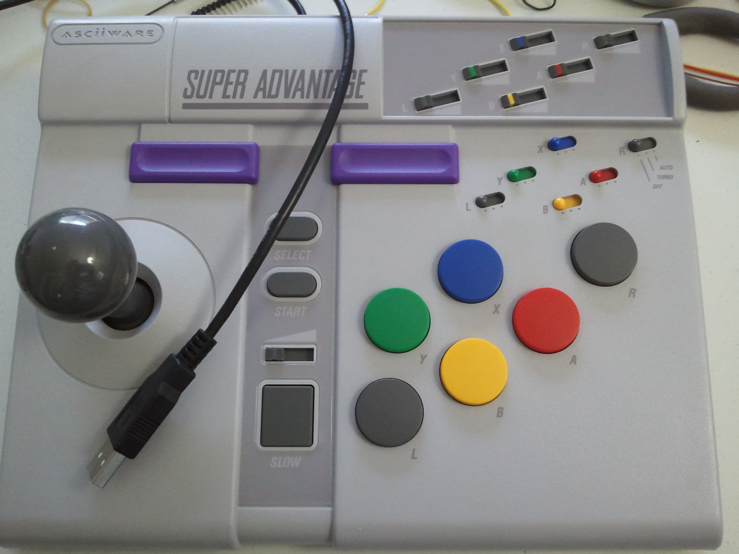 SNES Super Advantage + Teensy = USB/PS3 Joystick