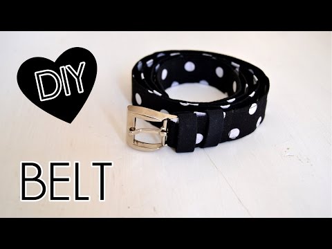 &amp;hearts; DIY Fabric Belt | quick &amp;amp; easy | how to | tutorial