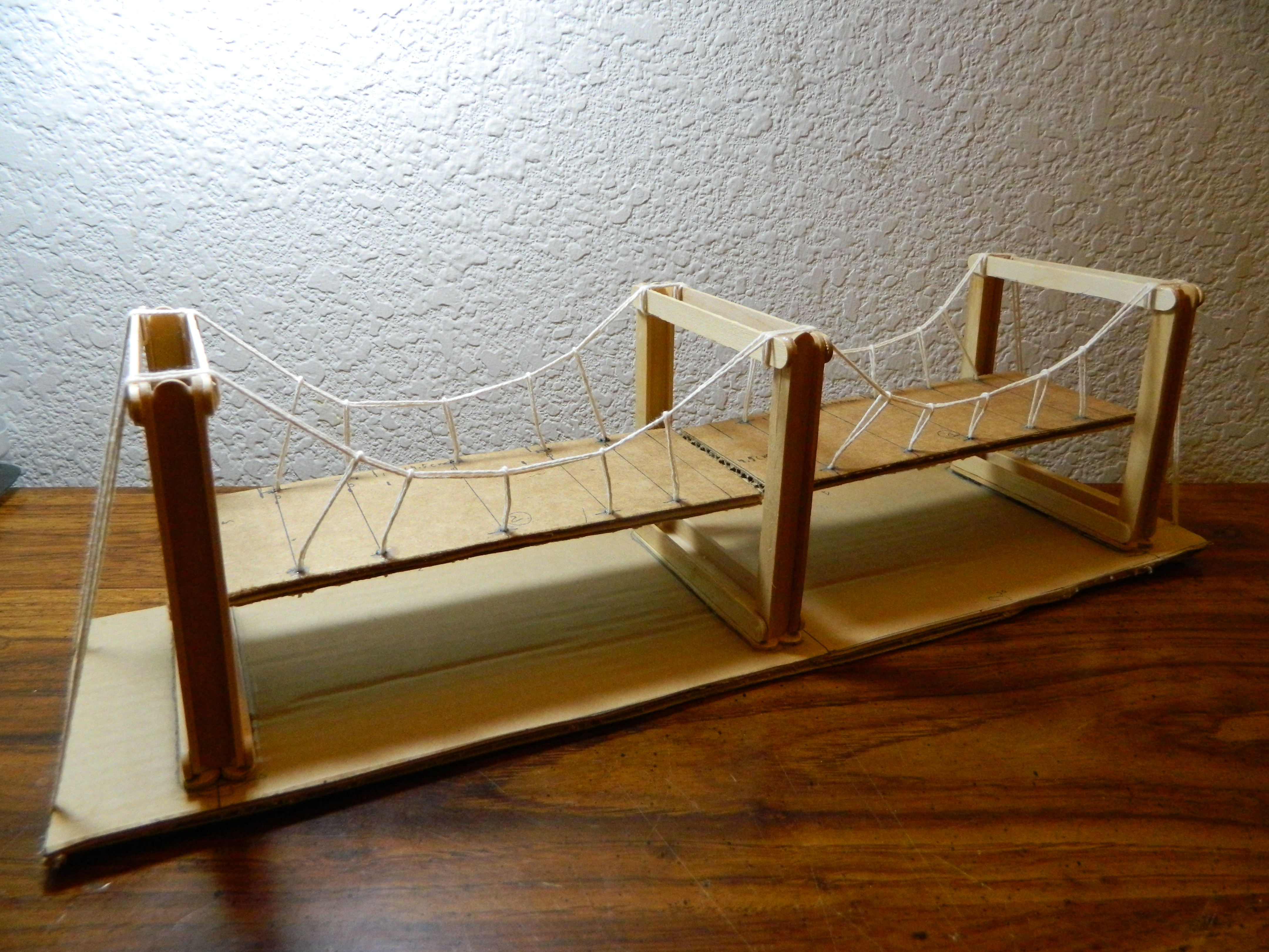 Simple Suspension Bridge Model