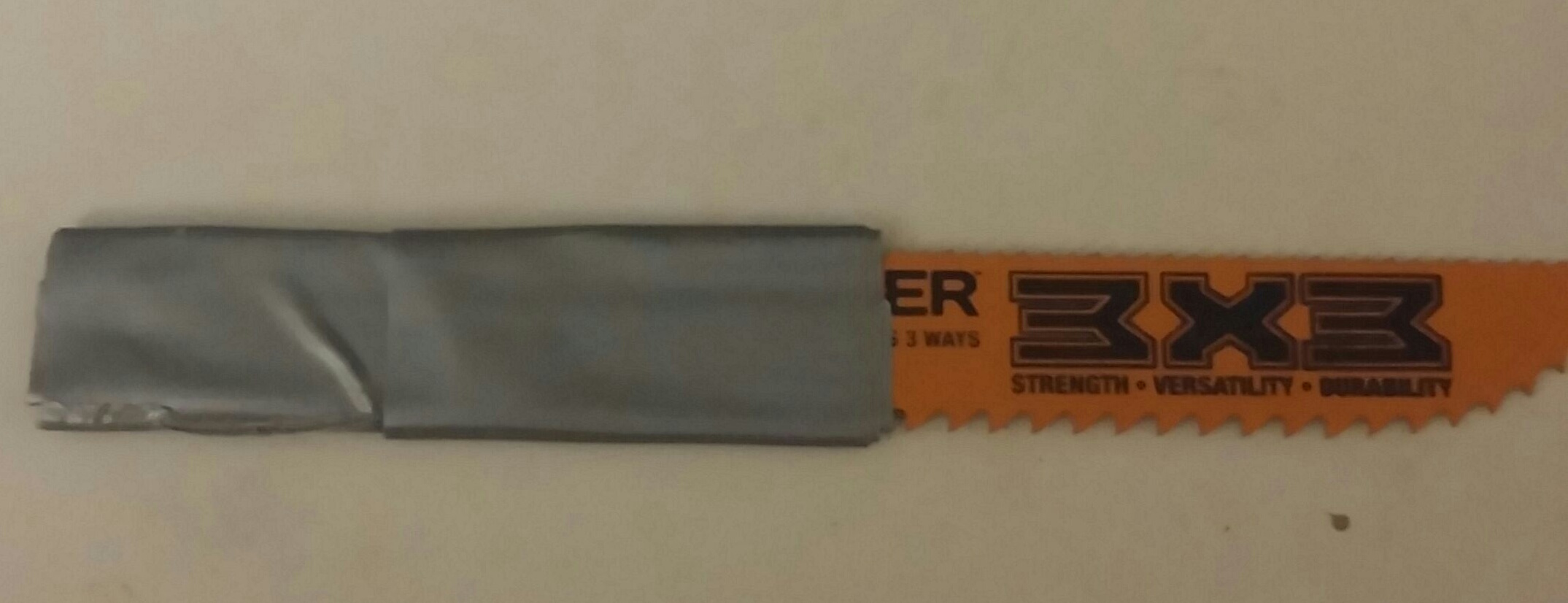 Hand Saw From Reciprocating Saw Blade
