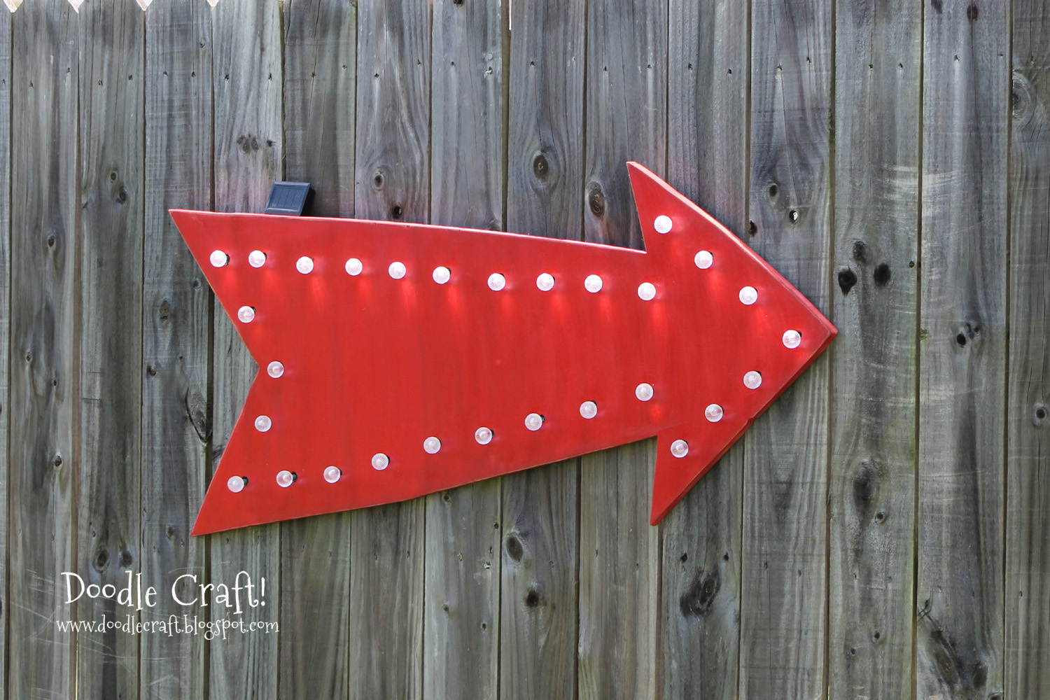 eat at joes vintage red arrow diy solar power light up marquee hanging sign cafe bulb lights and plywood easy tutorial (28).JPG