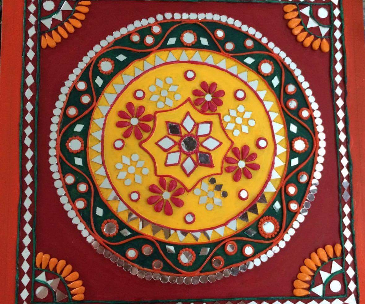 Lippan kaam clay art of Gujarat