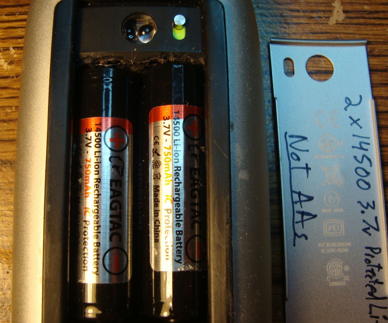 Magic Mouse (A1296) 14500 Rechargeable 3.7v Li-ion Conversion