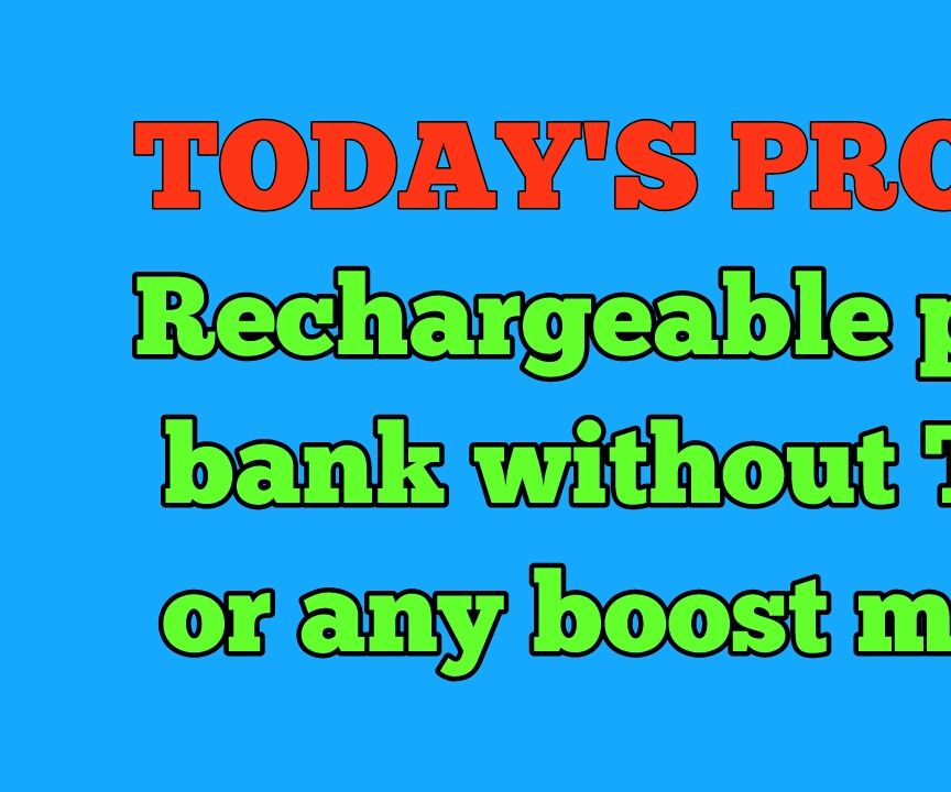 RECHARGEABLE POWER BANK WITH DISPLAY