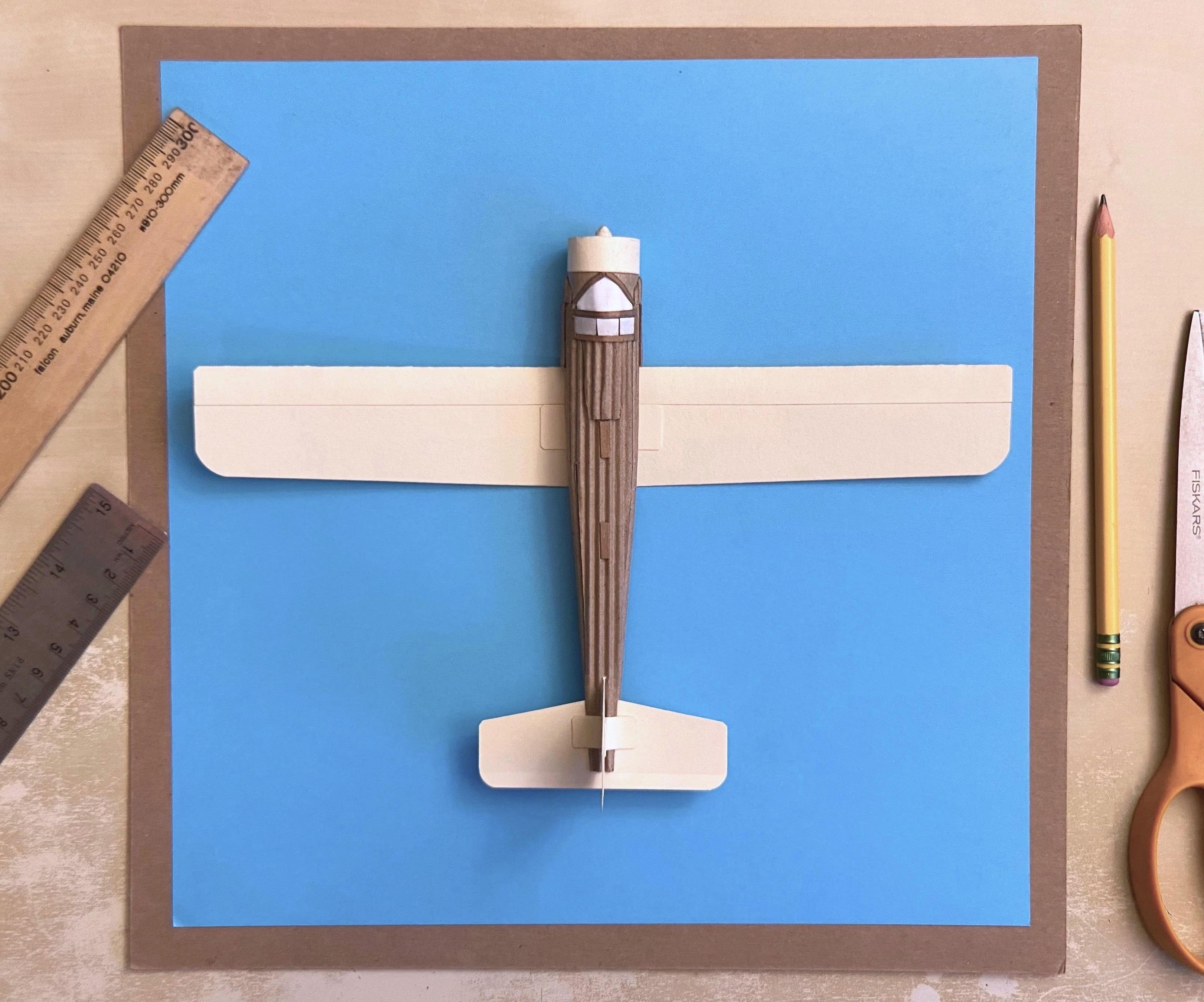 Cardboard Cruiser Card Stock Airplane