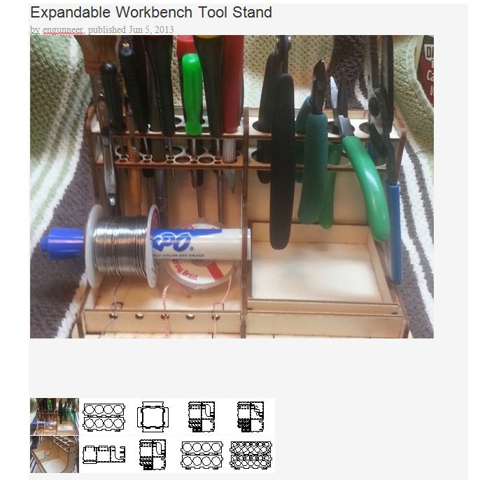 Expandable Workbench Tool Stand