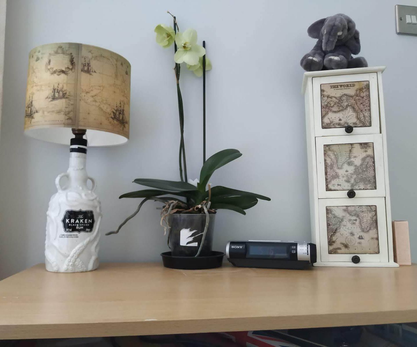 Up-cycled Booze Bottle Lamp