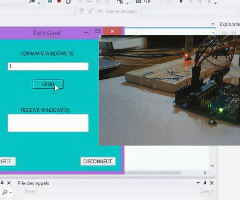 Control arduino with  visual studio via bluetooth 