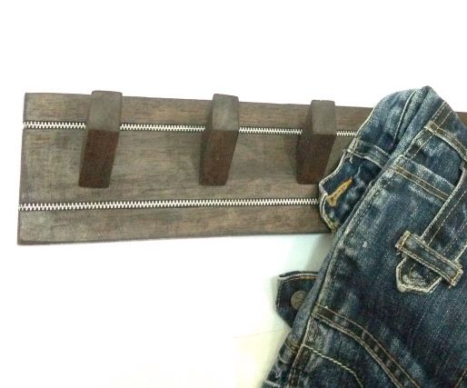 Coat Rack With Zipper Inlay