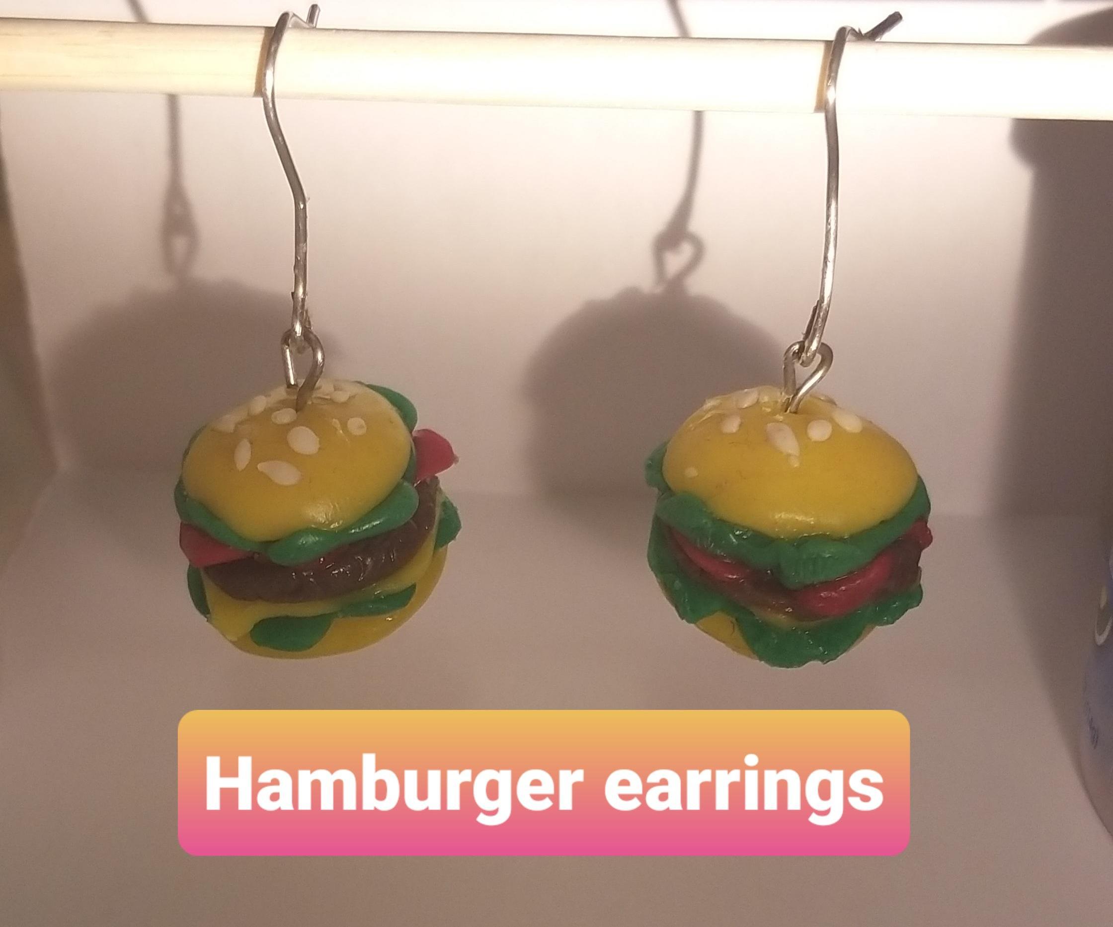 Hamburger Earrings 