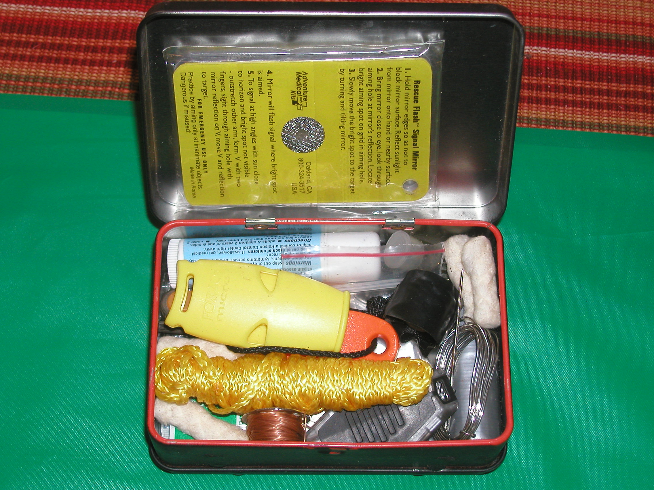 Small Tin Survival Kit