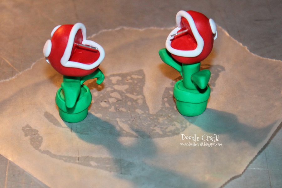 piranha plant mario brothers polymer clay bake oven hard earrings geekery geek video games crafts (21).JPG