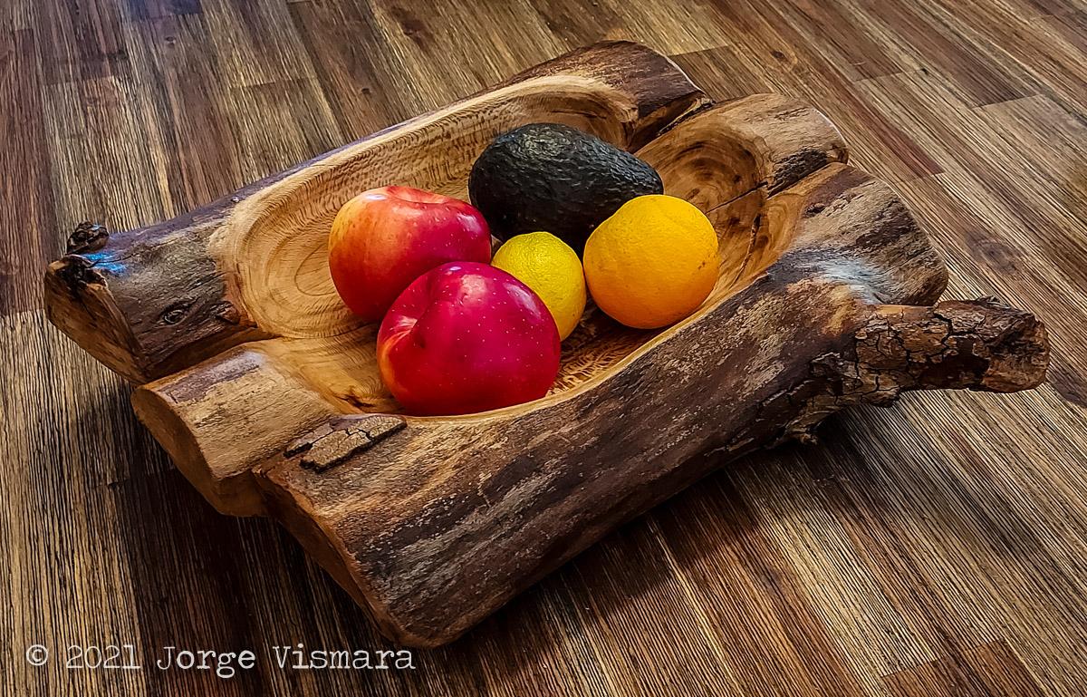 Tray Out of a Cut Tree Branch