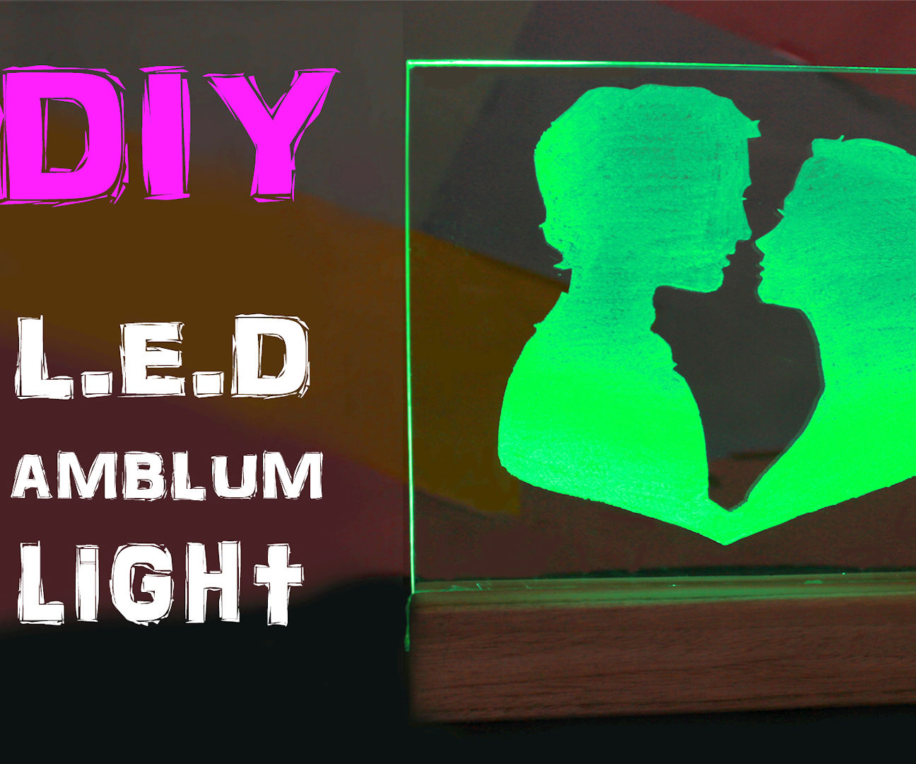 How To Make Your Own L.E.D Emblem Light With Self Made Stencil And Acrylic