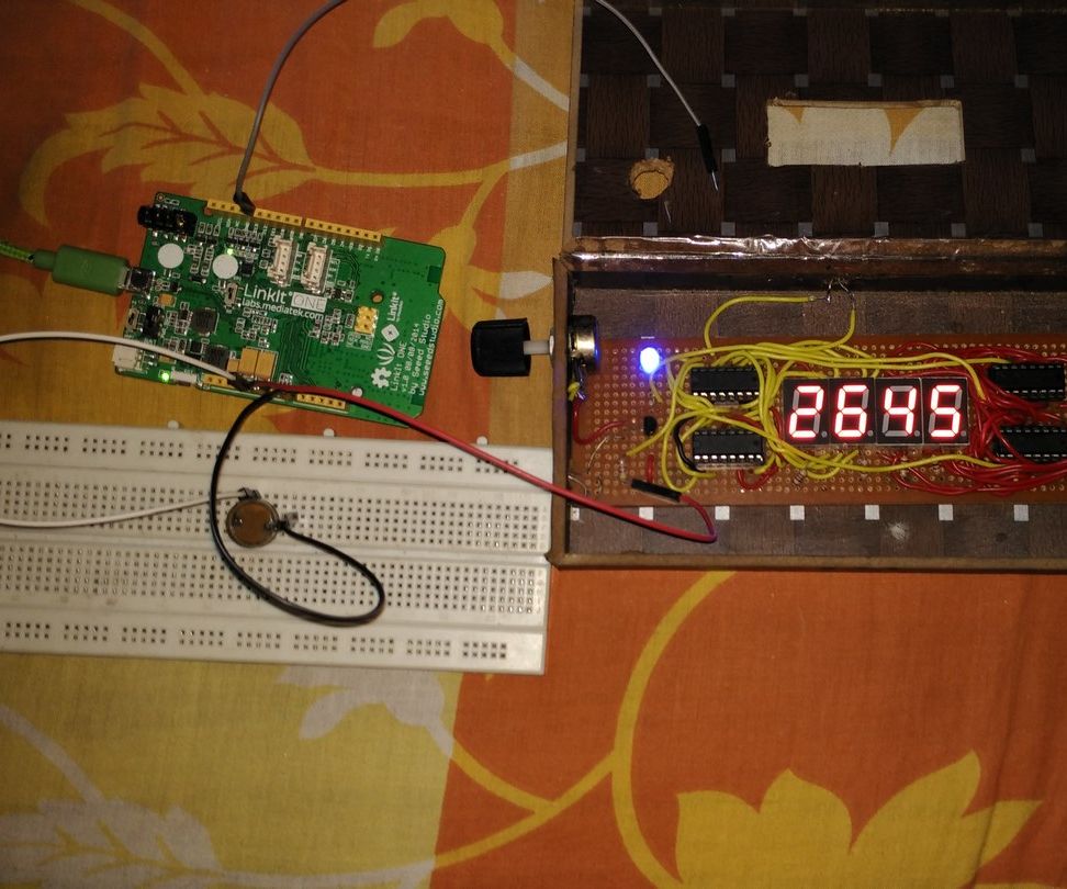 Digital Object Counter Using LDR Interfacing With  Mediatek LinkIt One