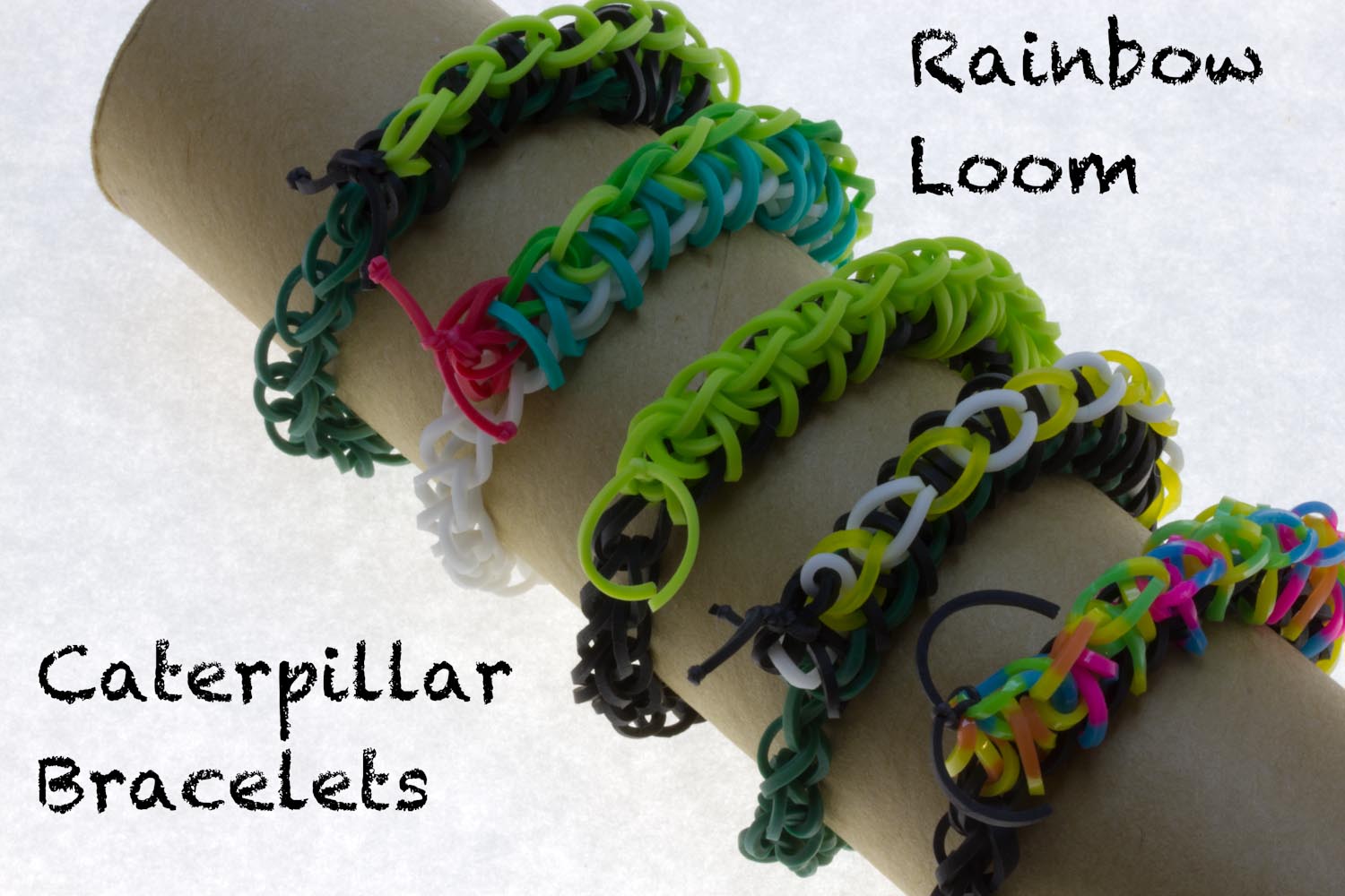 Rainbow Loom Caterpillar Bracelets