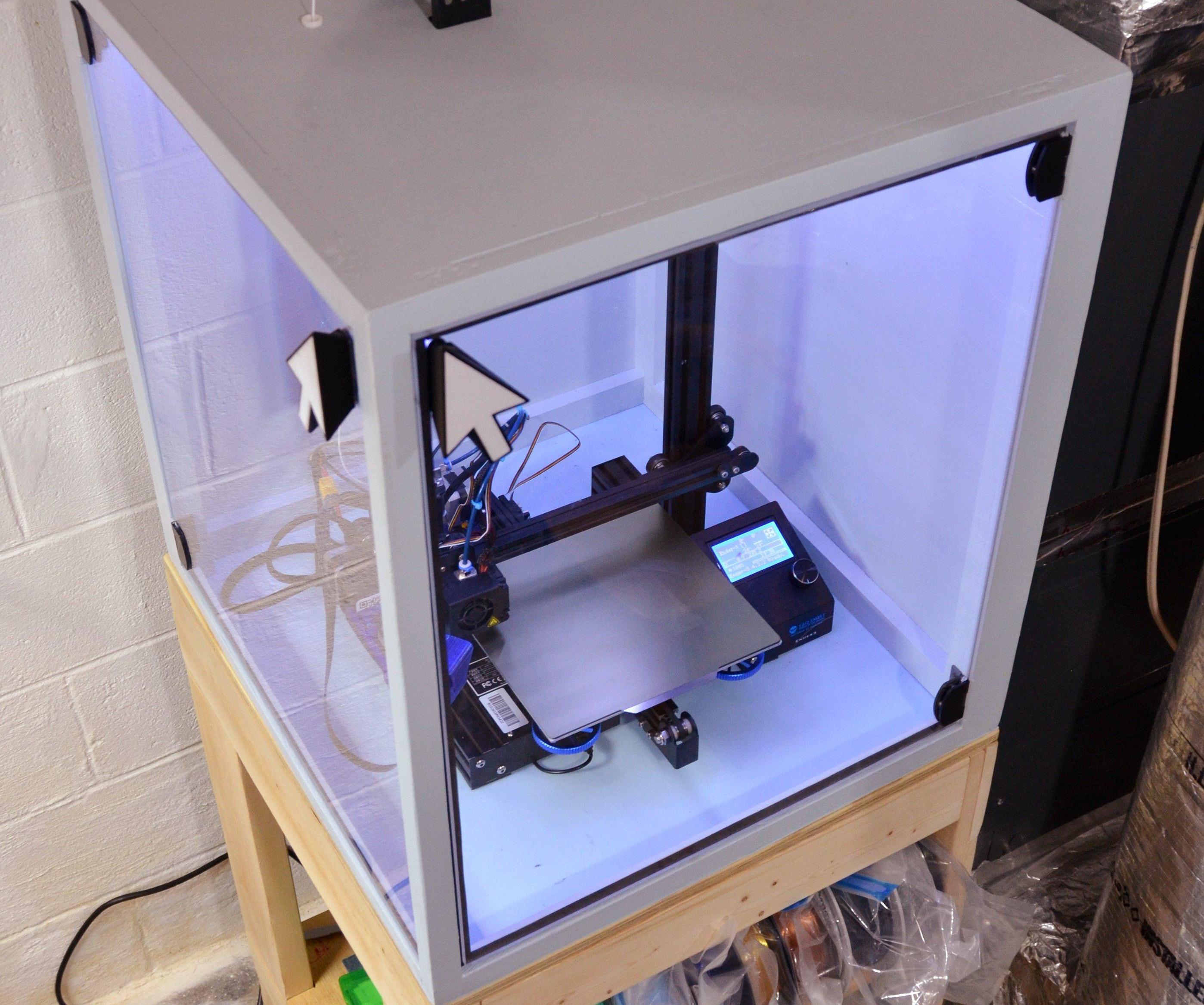 3D Printer Enclosure - Wood With Acrylic Windows